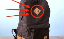 À quoi sert le petit losange en cuir sur les sacs à dos ?