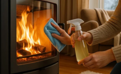 Astuce facile pour garder la vitre de votre poêle impeccablement propre